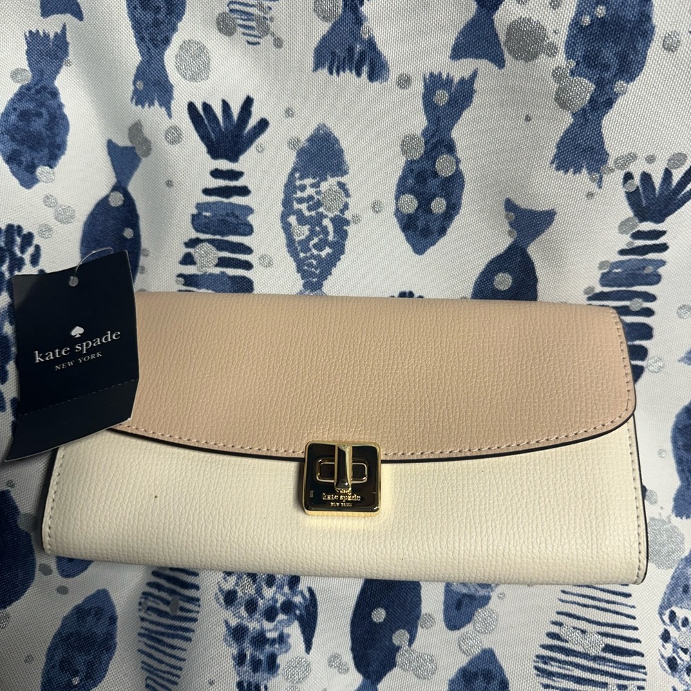 Kate Spade Pink and White crossbody